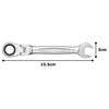 TONE HPRMF-13 Oscillating Ratchet Offset Wrench, Double Side Width 0.51