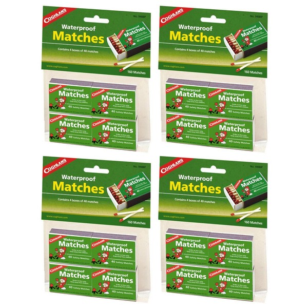 Coghlan's SWSWSW 940BP Waterproof Matches, 5 Pack of 20 Boxes