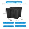 TwoPone Fire Pit Cover Square - Waterproof Windproof Anti-UV Heavy