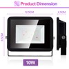Jopassy RGB Spotlight 10 W Floodlight with Remote Control LED