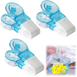 Hsyadazi 3-Piece Tablet Squeezer Set - Portable Pill Opener with Storage Box - Medication Divider & Swallowing Aid - For All Tablet Shapes - Hygienic & Easy to Use