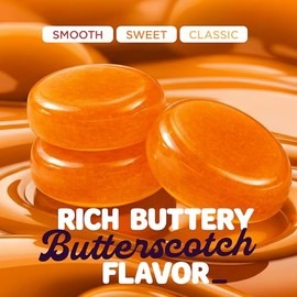 Butterscotch Hard Candy Bulk 1 Lb. Bag Individually Wrapped – Classic Old-Fashioned Candy for Party Favors Office Treats & Everyday Snacking Approx. 75 Pieces