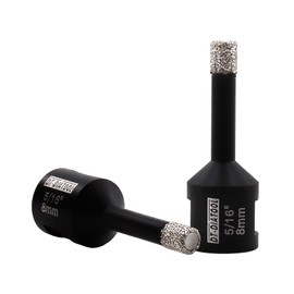 DT-DIATOOL Daimond Core Drill Bit 5/16 Inch 2pcs Vaccum Brazed Hole Saw with 5/8"-11 Thread Drilling for Procelain Tile Ceramic Stoneware Marble Granite Stone Brick