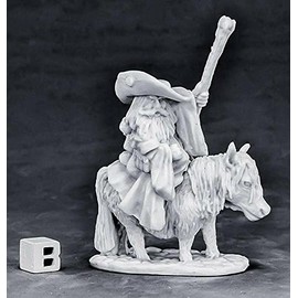 Mini - Reaper 77575 Male Dwarf Battle Mage and Pony
