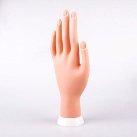 Training Practice Hand Model UV Gel False Stand Display Nail Art Tool