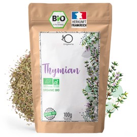 ORIGEENS THYMIAN TEE BIO Herkunft Frankreich 100g | Bio Thymian getrocknet für Hustentee und zum Kochen | Thymiantee Bio