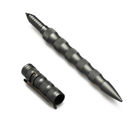 Uzi 9004805 Tactical Defender Pen with Striking Pt. Gun Metal Grey