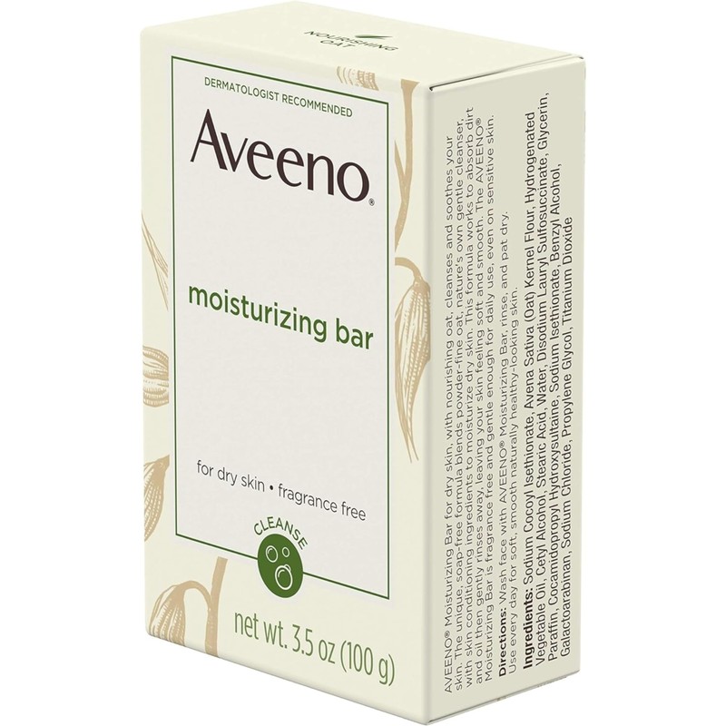 Aveeno Bar Dry Size 3.5 Ounce Aveeno Moisturizing Bar For