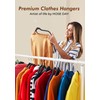 HOUSE DAY Black Velvet Hangers 50 Pack - Non Slip