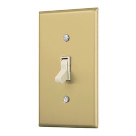 Volteck PA-APSE-SA, Placa armada interruptor sencillo, línea Standard, aluminio