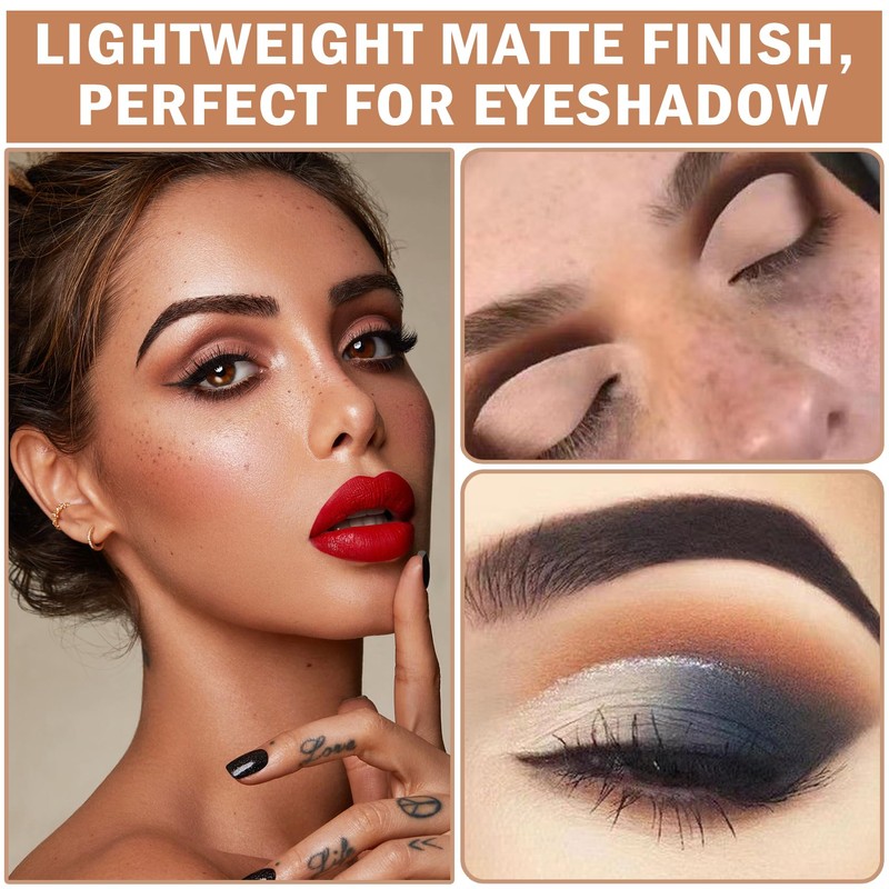 QIUFSSE Eyeshadow Primer Base Dark Matte Eye Primer Evenly Colored