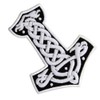 Mjolnir Nordic Thor's Hammer Glow in the Dark Iron/Sewn Embroidery