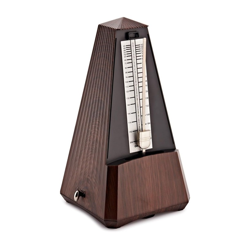 Mechanical Metronome with Thermo-Hygrometer by Gear4music