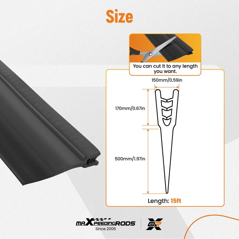 maXpeedingrods RV Slide Out Seal 2.6 Inch Wiper Clip on