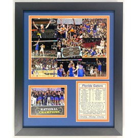 Florida Gators | 2024-2025 Men's College Basketball Champions | Collectible Basketball Memorabilia | Framed Picture and Photo Collage Gifts | (Mosaic, 12"x15", Framed)
