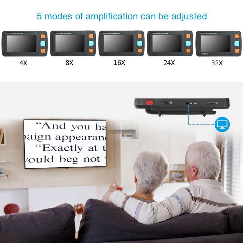 5 Inch LCD Low Vision Digital Magnifier Electronic Reading Aid