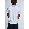 Battle Youth Team Short sleeve Performance Tee, White/Black, Large
