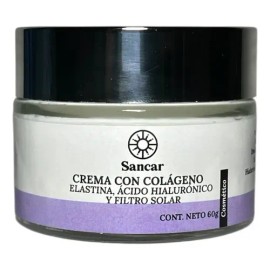 Crema Antiedad Con Protección Solar Colágeno Ácido Hialurónico Sancar