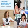 PATIKIL 8 Pcs Secure Pen with Adhesive Chain and Security