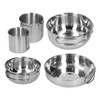 Outdoor Stainless Steel Cookware Set 5‑Piece Camping Portable Cooking Pots