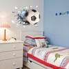 1 Piece Football Wallpaper, 3D Football Wall Stickers, Boys Bedroom