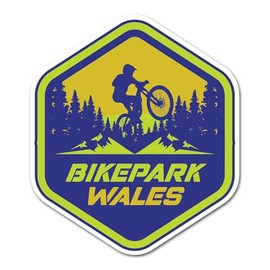 2 x 10cm Wales Vinyl Stickers - Bike Park Mountain MTB Route Sport Trails Biker Forest Travel Scrapbook Sticker #82514
