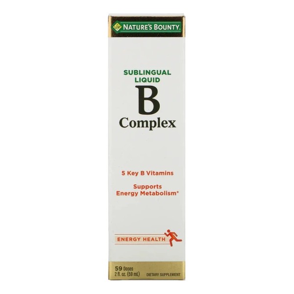Natures Bounty Complejo B Lquido Sublingual, Vitaminas B Clave, Adems