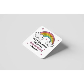 "You Are a Truly Marvellous Human Being" Coaster - Friendship Gift, Thank You Gift, Positivity Keepsake - Stylish Drink Coaster COASTER05