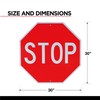 OLANZU 2 Pack Stop Sign 30 x 30 Inches -