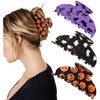 Halloween Hair Claw Clips for Women Cat Pumpkin Ghost Gift