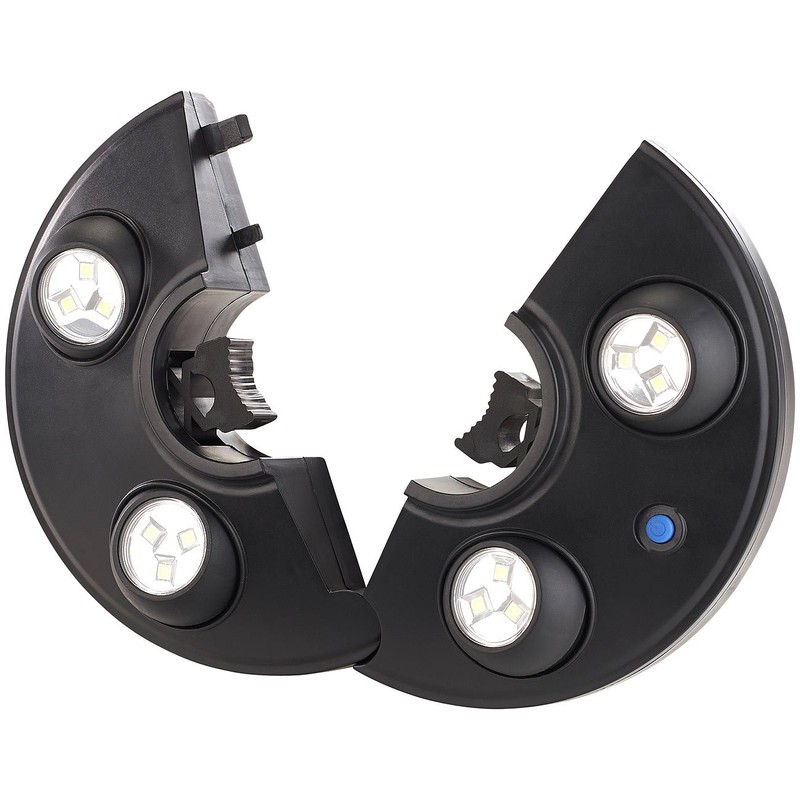 Luminea Parasol Light: LED Umbrella Light with 4 Rotating &