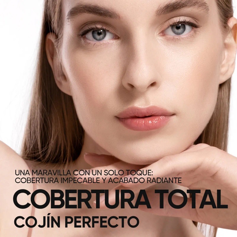 Skintific Cushion Base Maquillaje Ligero Cobertura Media
