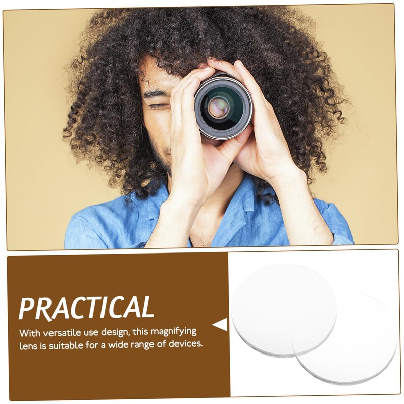 HOLIDYOYO 20pcs Convex Magnifier Lens Φmm Magnifying Lens for Telescopes