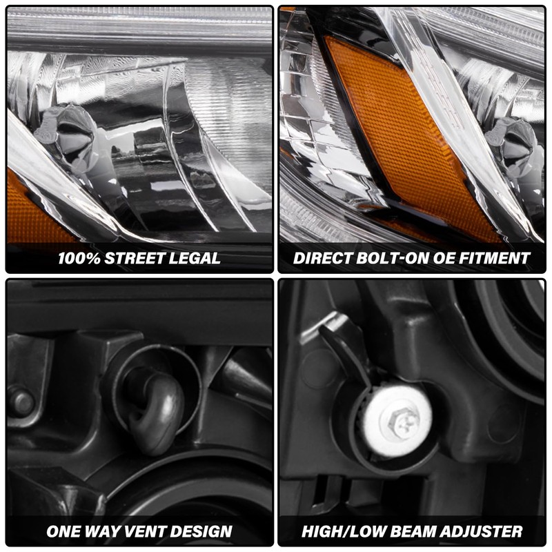 For 2015 2016 Honda CRV Headlight Headlamp Assembly Set Factory