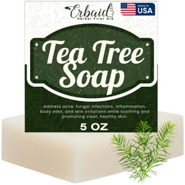 Erbaid Tea Tree Soap - Natural Acne-Fighting Cleanser