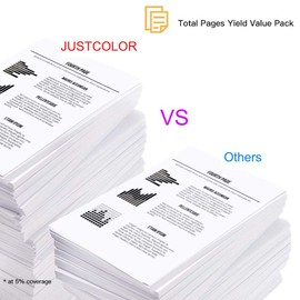 JUSTCOLOR Compatible Ink Cartridges Replacement for HP 952XL 952 XL 4 Combo Pack (Black, Cyan/Magenta/Yellow) to use with HP OfficeJet Pro 8710 7740 8720 8715 8210 8703 OfficeJet 8702 Printers