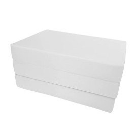 Danfuton Twin White Trifold Foam Bed, Portable Shikibuton Ottoman Mat 6 x 39 x75