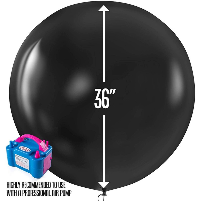 Happium - 36 Inch Latex Balloons in Assorted Colours, Pack
