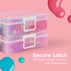 IRIS USA Cosmetic Hobby Box with 4 Inner Case and