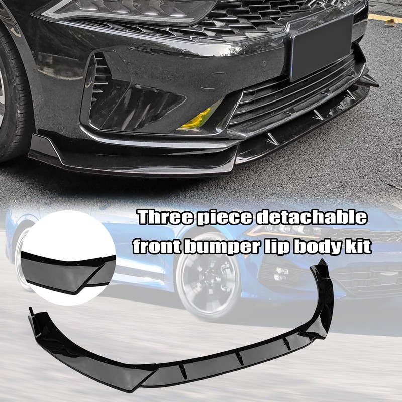 Front Bumper Lip Splitter Compatible with 2026 2025 2024 2023