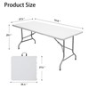Lakhow Folding Table 6ft Plastic Table Indoor & Outdoor for