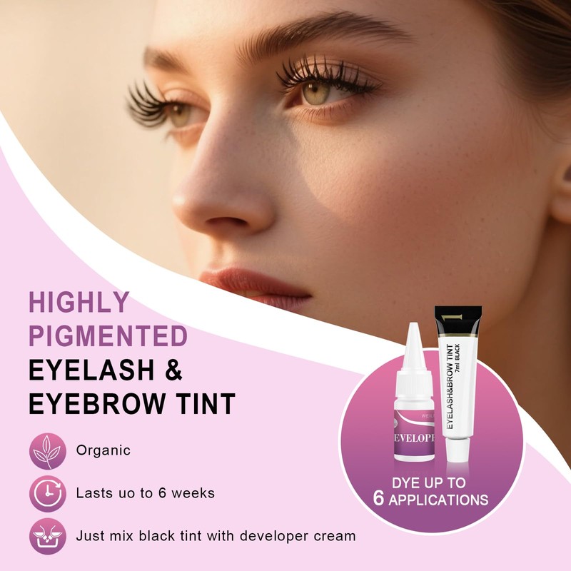 2-In-1 Brow & Lash Tint Kit, Black Eyelash & Eyebrow