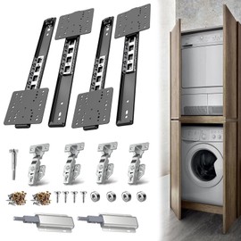 Pocket Door Hardware Slide Kit - Heavy Duty Hidden Sliding & Pivot Hinge System with Magnetic Catches, Soft Close Retractable Cabinet Door Slides for Wardrobe, Kitchen & Recessed Doors（14in,Set 2 ）