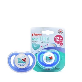 PIGEON | x1 Chupones para Bebe 6-18 Meses MiniLight | Silicona Suave - Cosas para Bebes Ideal para Desarrollo Oral de Bebes Recien Nacidos | Chupon Ajuste Perfecto y Base Ancha | Large - Bebé Niño