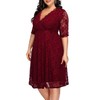 Plus Size Cocktail Dresses Women Wedding Guest Burgundy Semi Formal