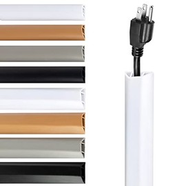 Rubber Bond Ocultador de Cables de TV Protector de Cables - Cubierta de Cables de Pared Autoadhesiva Fuerte Ocultador de Cables - Organizador de Cables de Perfil Bajo Ocultador de Cables de Pared