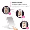 LED Rechargeable Travel Vanity Mirror Folding Portable Lighted Makeup Beauty