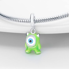 Pandach ZT4 Women's Charm Pendant for Bracelet, 925 Sterling Silver Charms Beads Fits Bracelet and Necklace, Compatible with European Bracelets for Women Girls, Sterling Silver, Cubic Zirconia