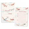 VAVINCI Airplane Birthday Party Invitations, How Time Flies Invites for