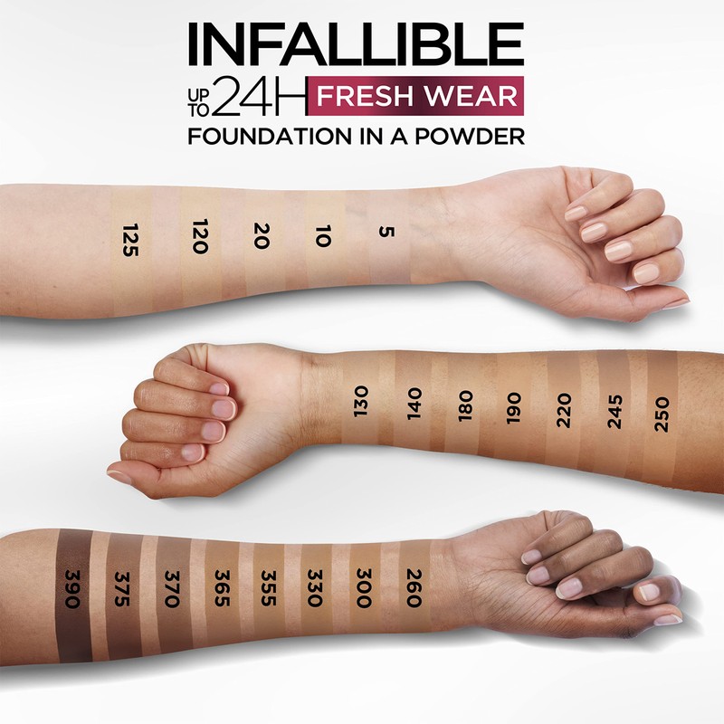 L'Oreal Paris Makeup Infallible Fresh Wear Foundation in a Powder,